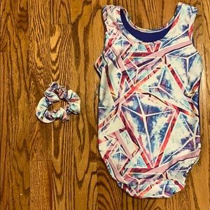 Plum Practicewear Leotard, Child Large, EUC